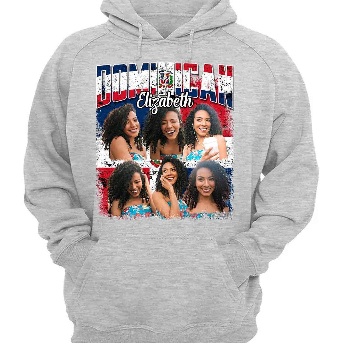Custom Dominican T-shirt With Your Photo Vintage Version