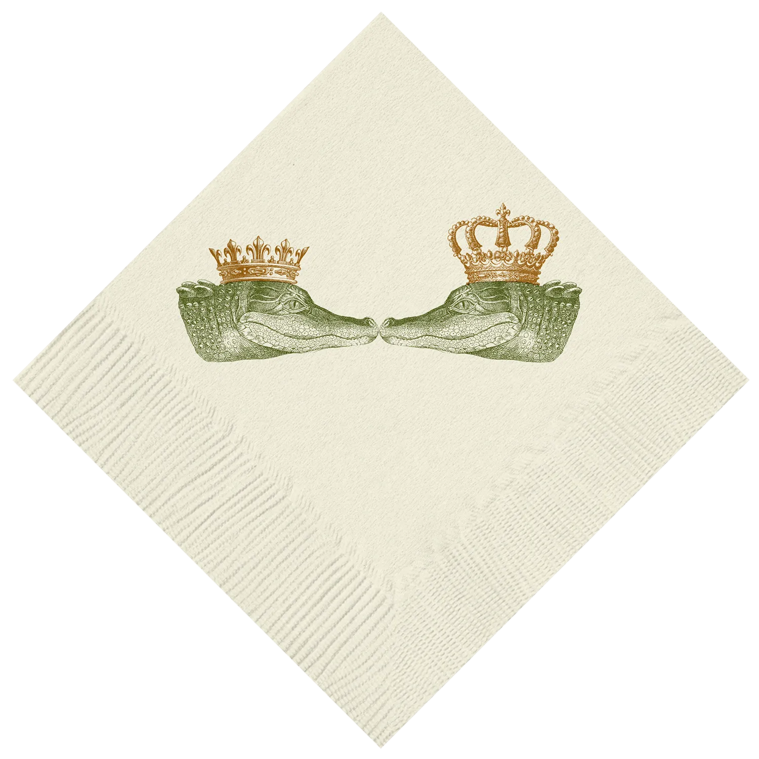 Customizable Kissing Gators Beverage Napkins