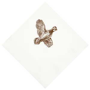 Customizable Quail Beverage Napkins