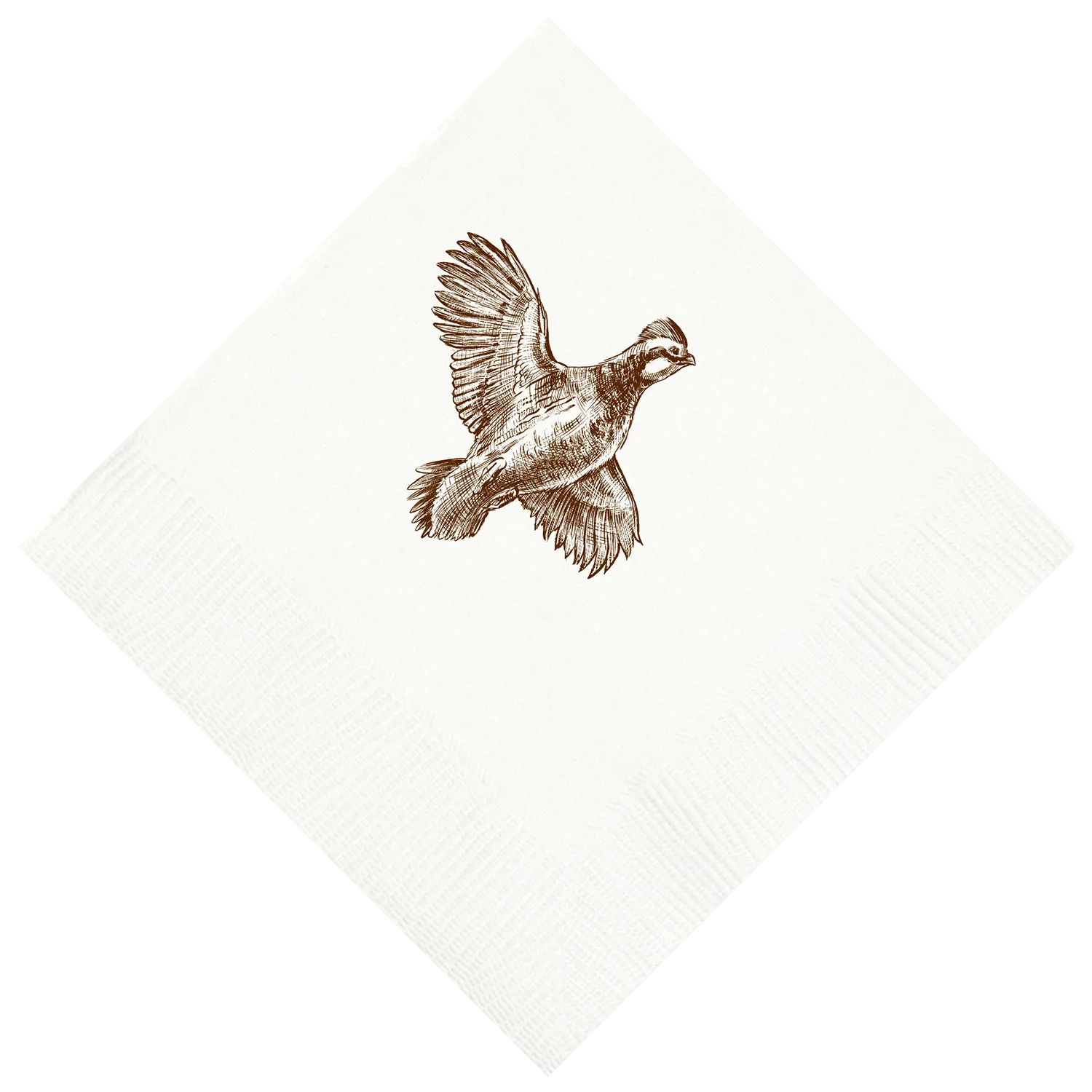 Customizable Quail Beverage Napkins
