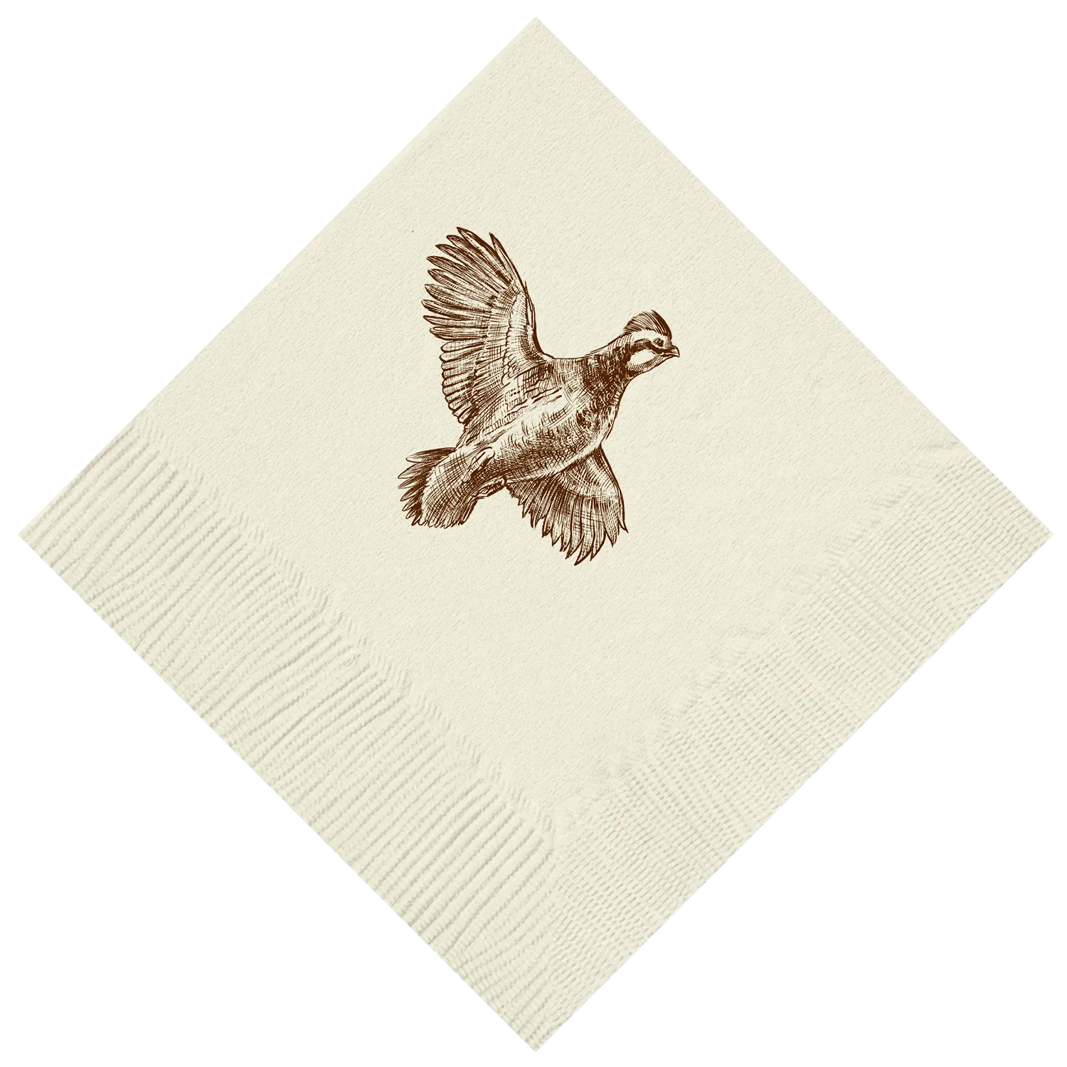 Customizable Quail Beverage Napkins
