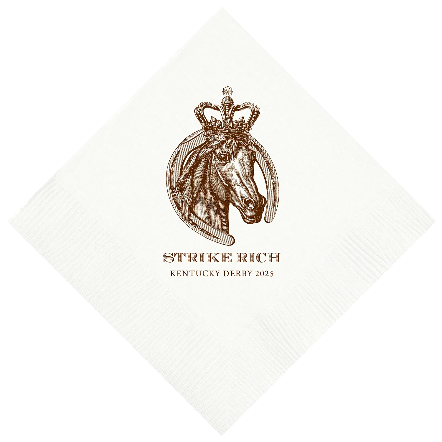 Customizable Royal Horse Beverage Napkins