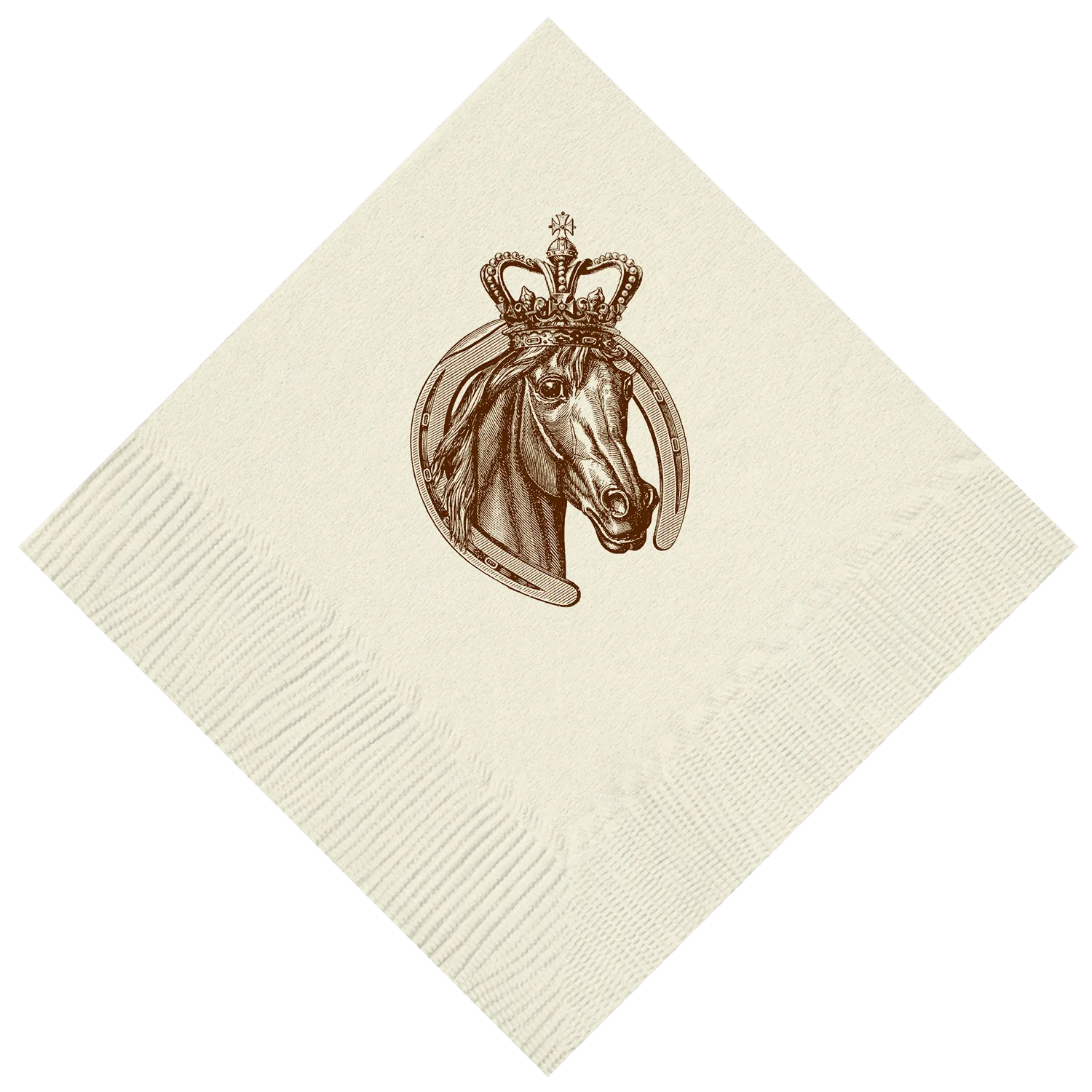 Customizable Royal Horse Beverage Napkins