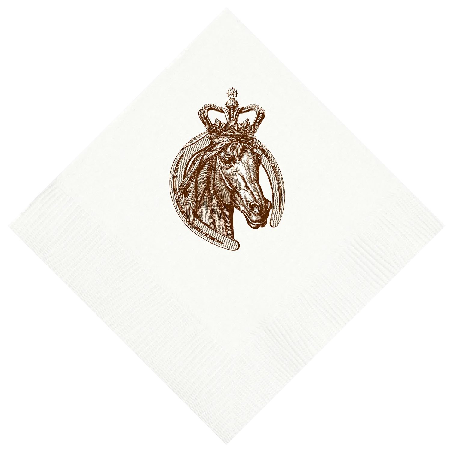 Customizable Royal Horse Beverage Napkins