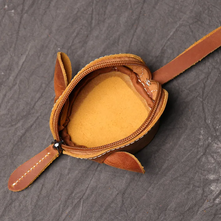 Cute Coin Purse Handmade Leather key Pocket