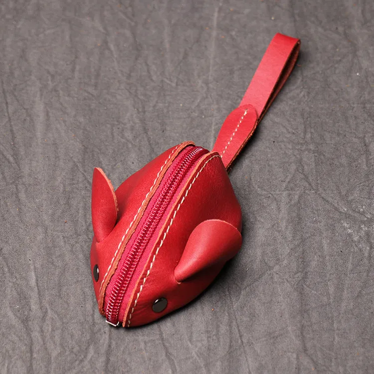 Cute Coin Purse Handmade Leather key Pocket