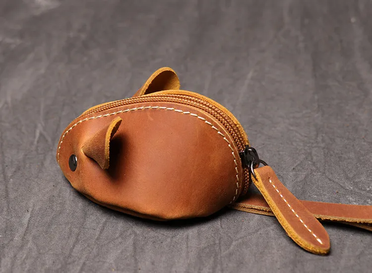 Cute Coin Purse Handmade Leather key Pocket