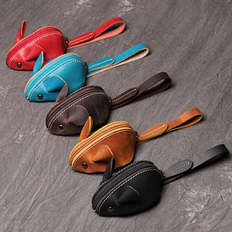 Cute Coin Purse Handmade Leather key Pocket