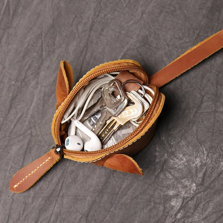 Cute Coin Purse Handmade Leather key Pocket