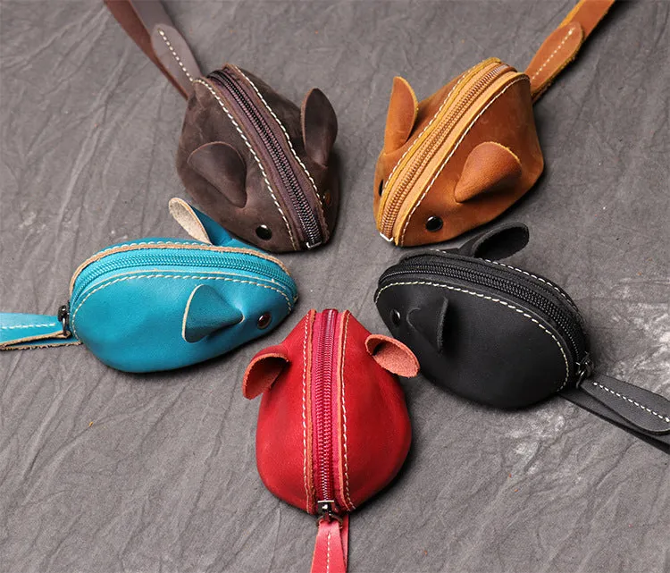 Cute Coin Purse Handmade Leather key Pocket