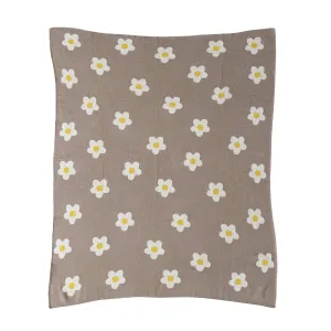 Daisy Knit Baby Blanket