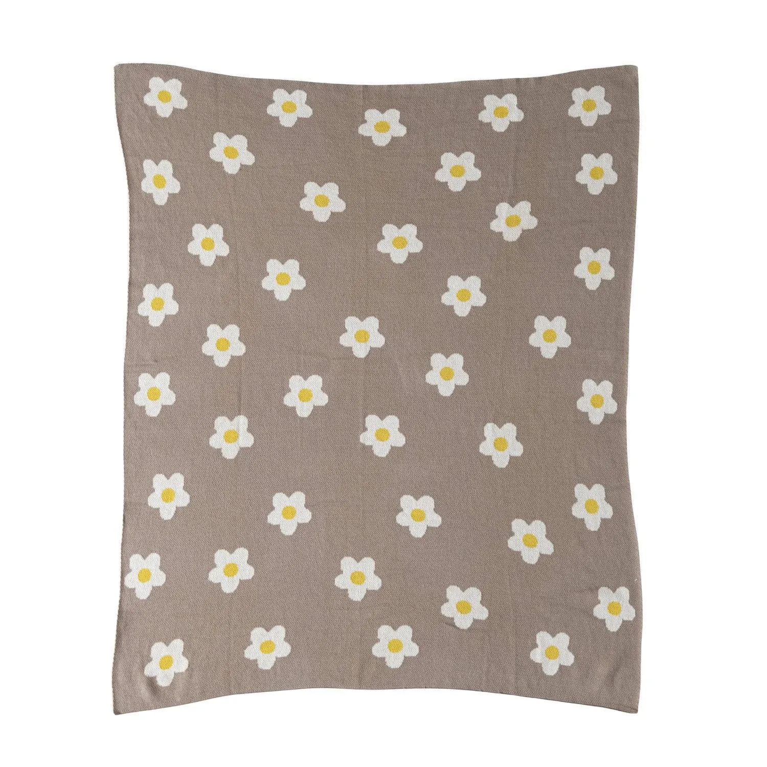 Daisy Knit Baby Blanket