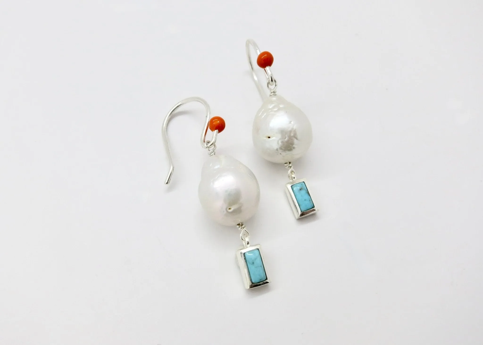 December (baroque pearl birthstone earrings)