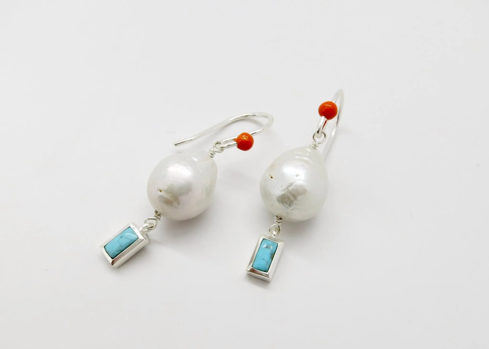 December (baroque pearl birthstone earrings)