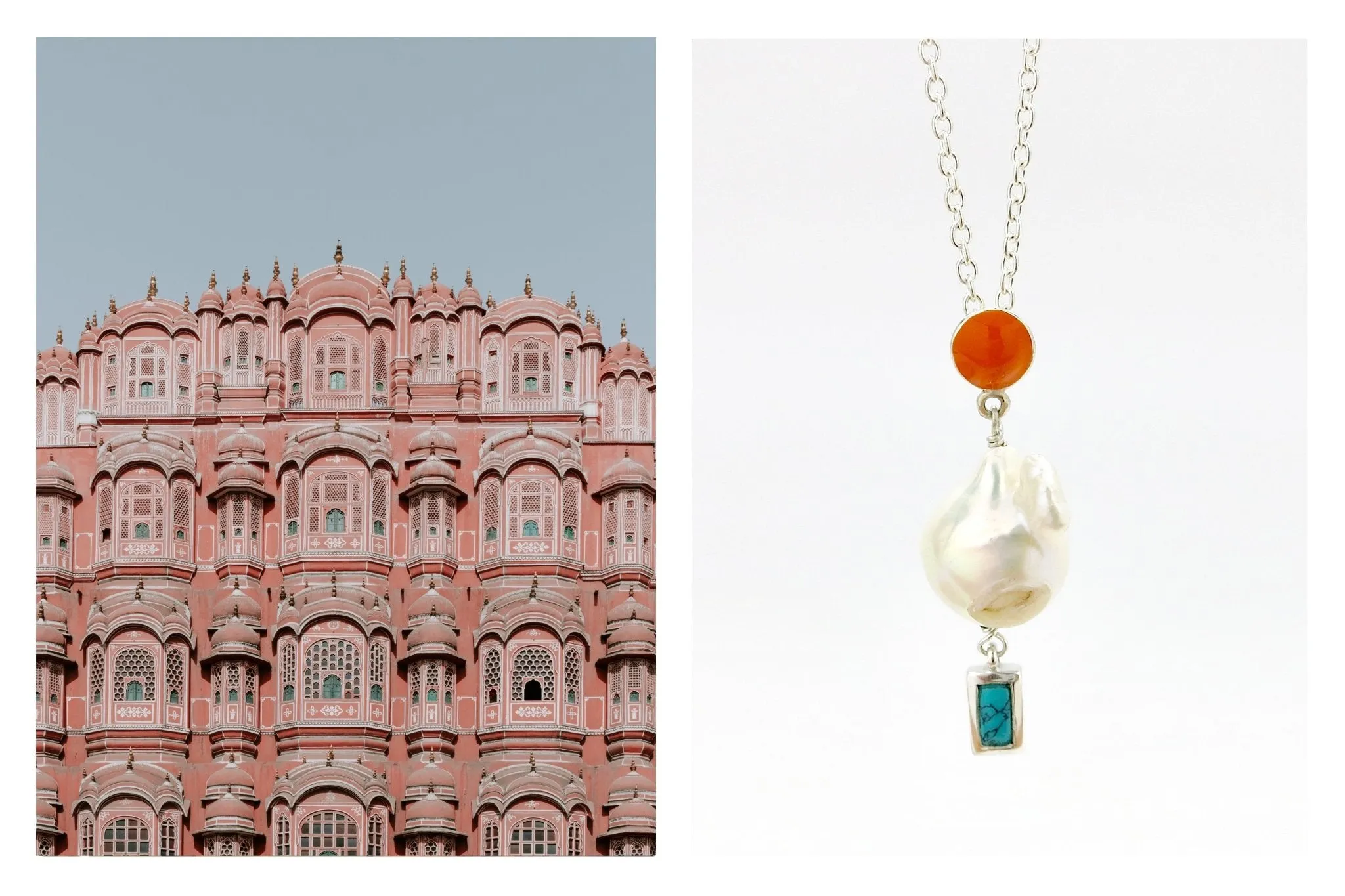 December (baroque pearl birthstone necklace)