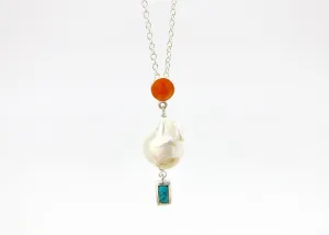 December (baroque pearl birthstone necklace)