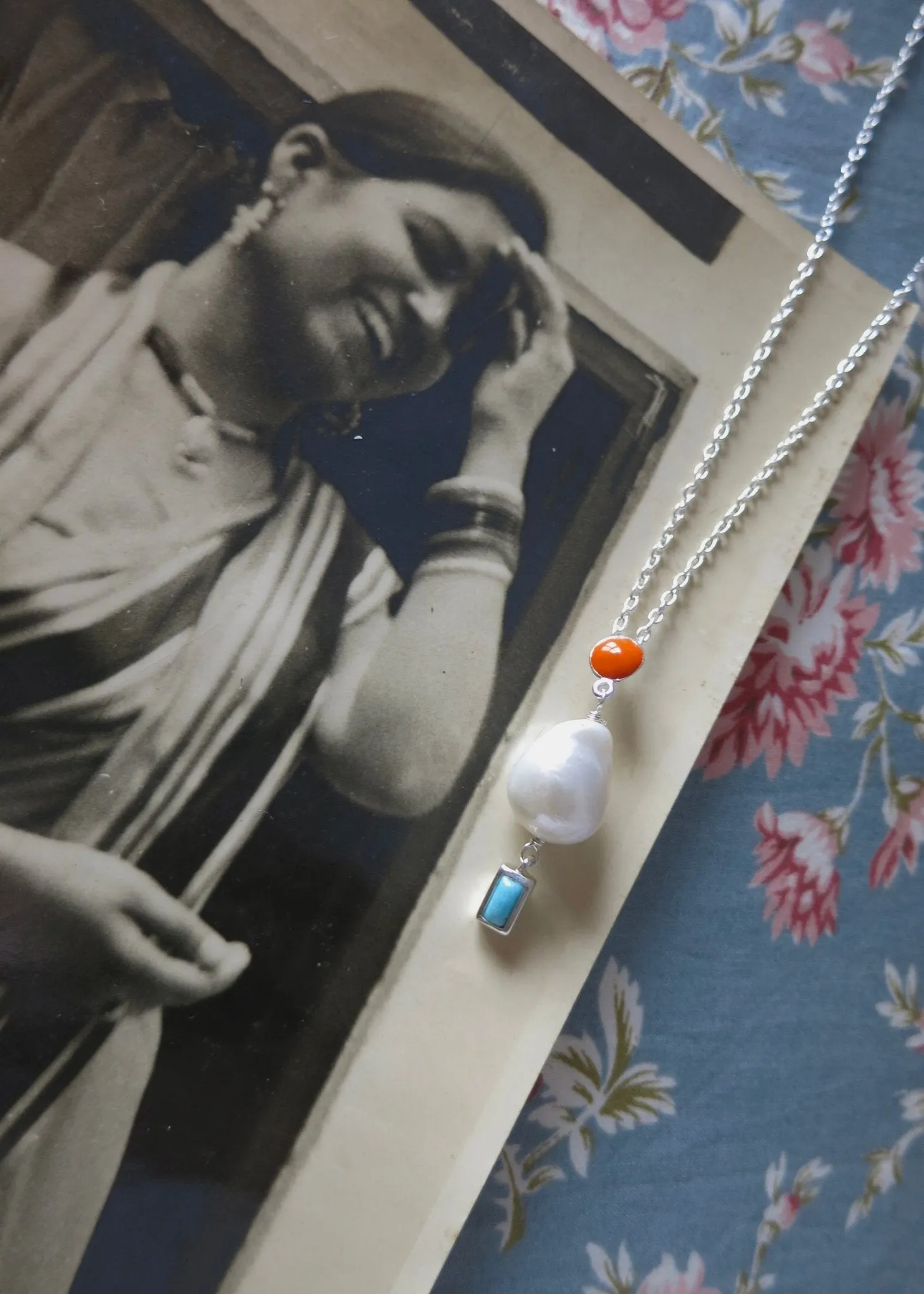 December (baroque pearl birthstone necklace)