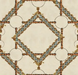 DECORATIVE HARNESS Taupe Wallpaper