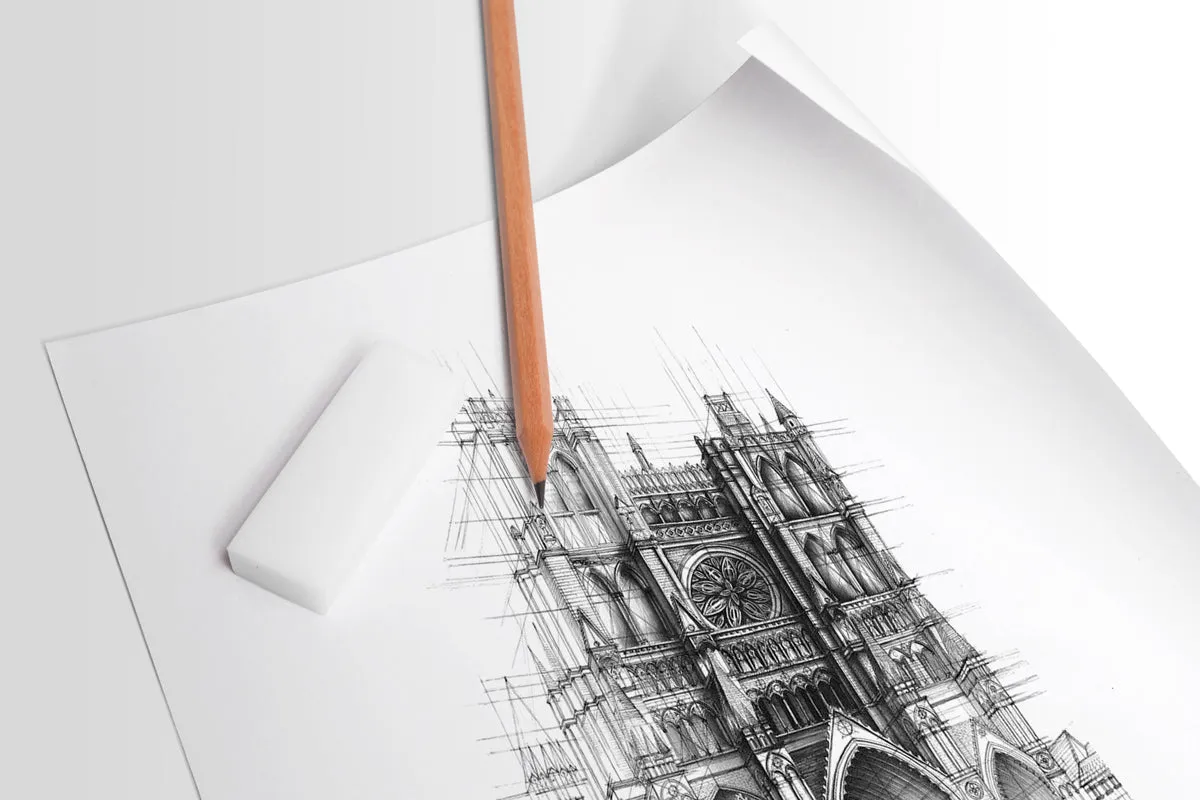 Design Ideation DRAW PAD : Removable Sheet. Multi-Media. (11" x 17") PAD-2550-TS