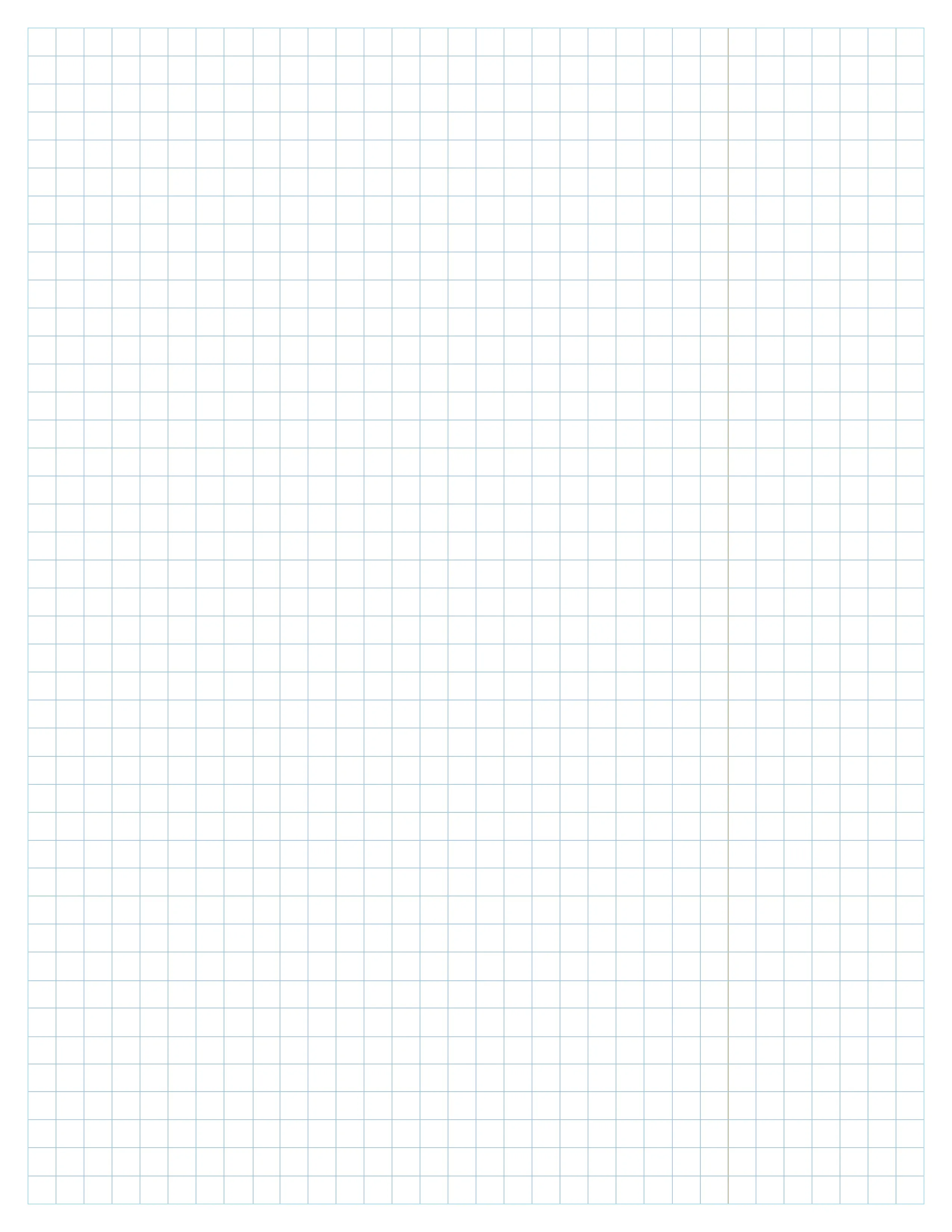 Design Ideation Grid Paper. BLUE Grid. Premium Grid Paper. Creative Project.  (8.5" x 11") 1/4" Box Grid. LP-GRID-CP-BL