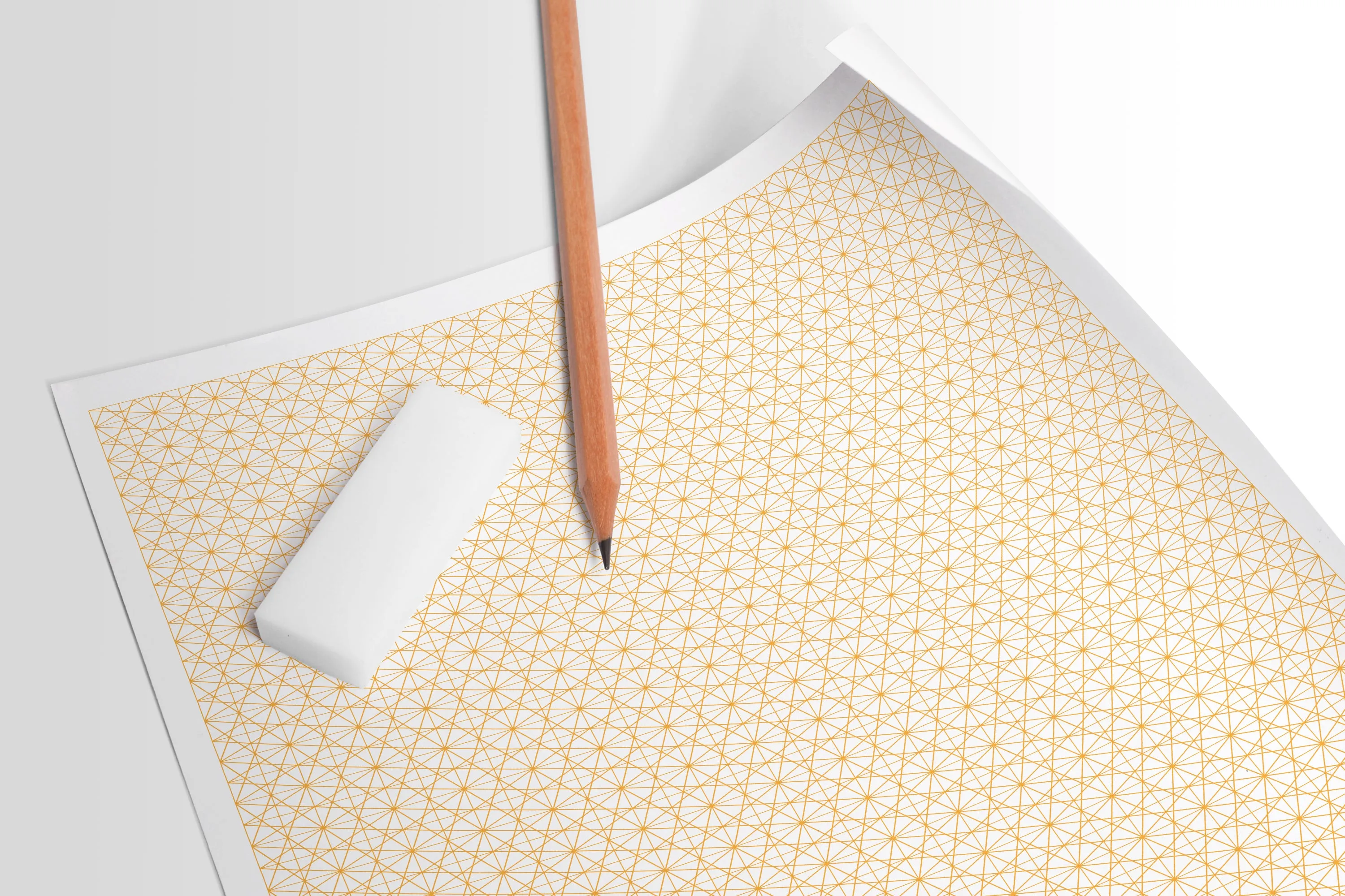 Design Ideation Grid Paper. ORANGE Grid. Premium Grid Paper. (8.5" x 11") 25 Sheet Pack. LP-GRID-V3-OR-25