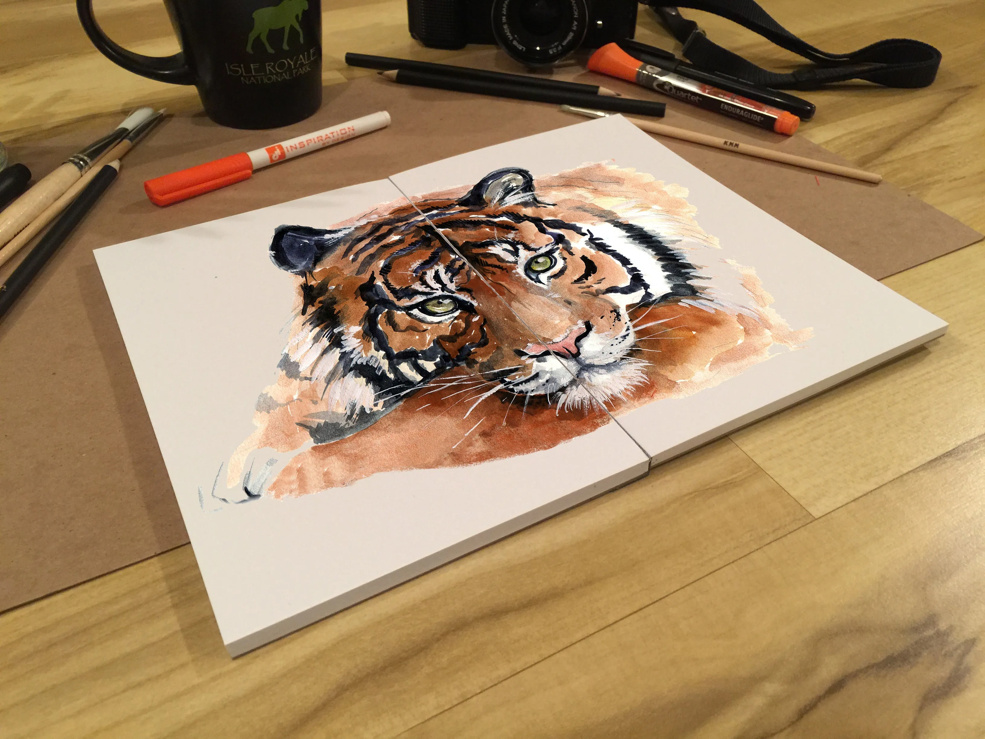 Design Ideation Lay Flat WATERCOLOR SKETCH sketchbook. Removable sheet. Multi-media. (8.5" x 11") LF-50100-LS