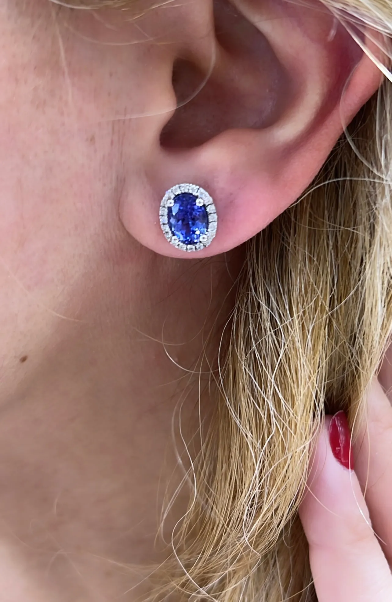 Diamond & 2.64ct t.w. Tanzanite Earrings