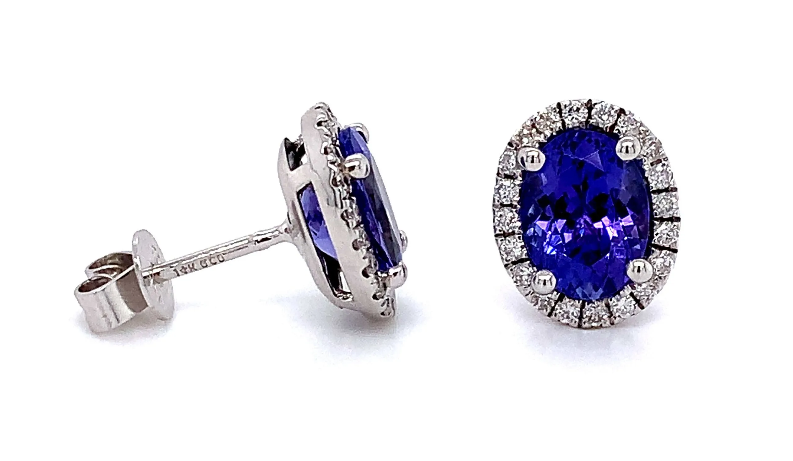 Diamond & 2.64ct t.w. Tanzanite Earrings