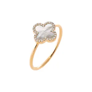 Diamond Pave Colored Stone Ring 14K