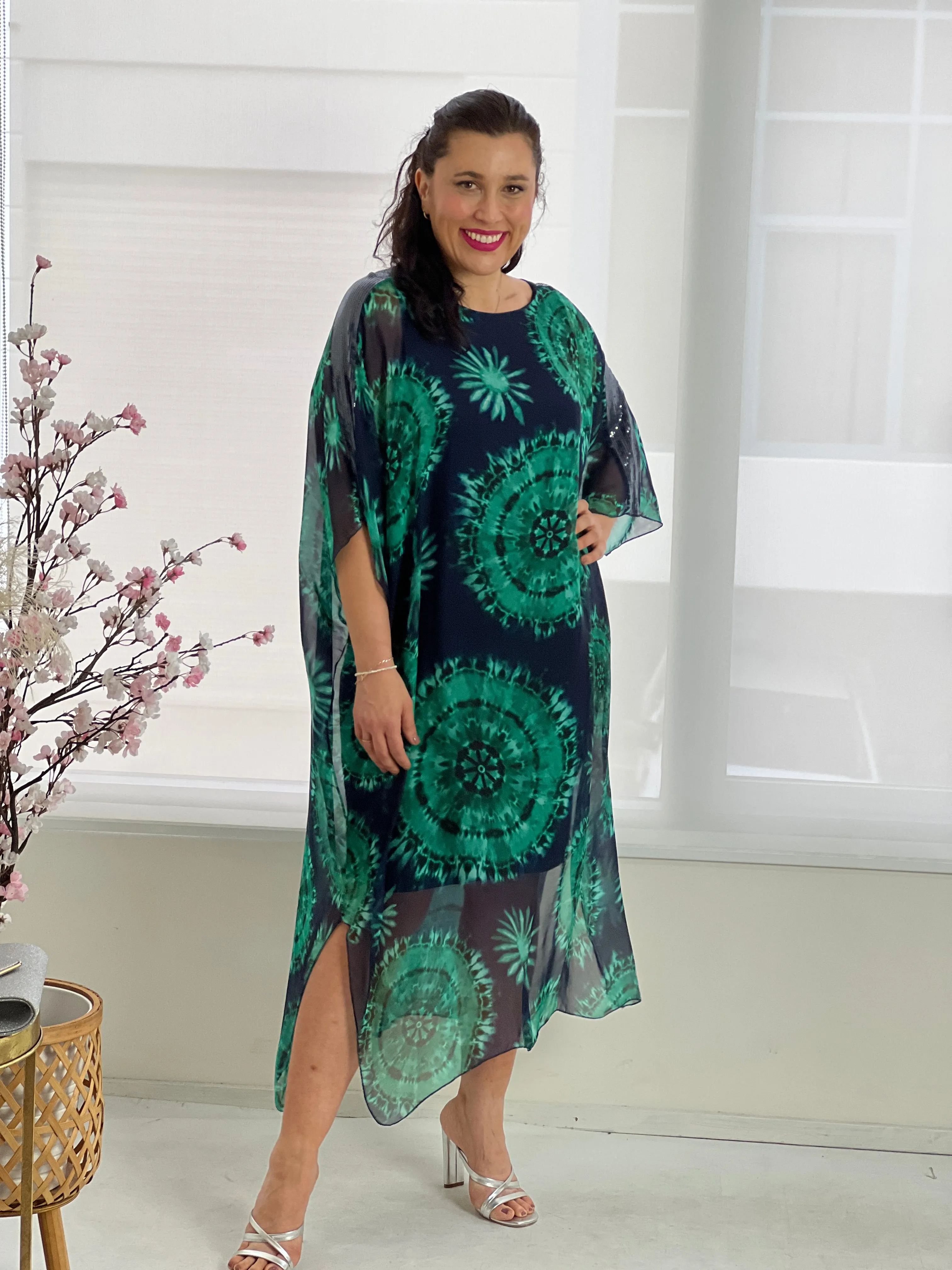 Diana Sequin Silk Dress