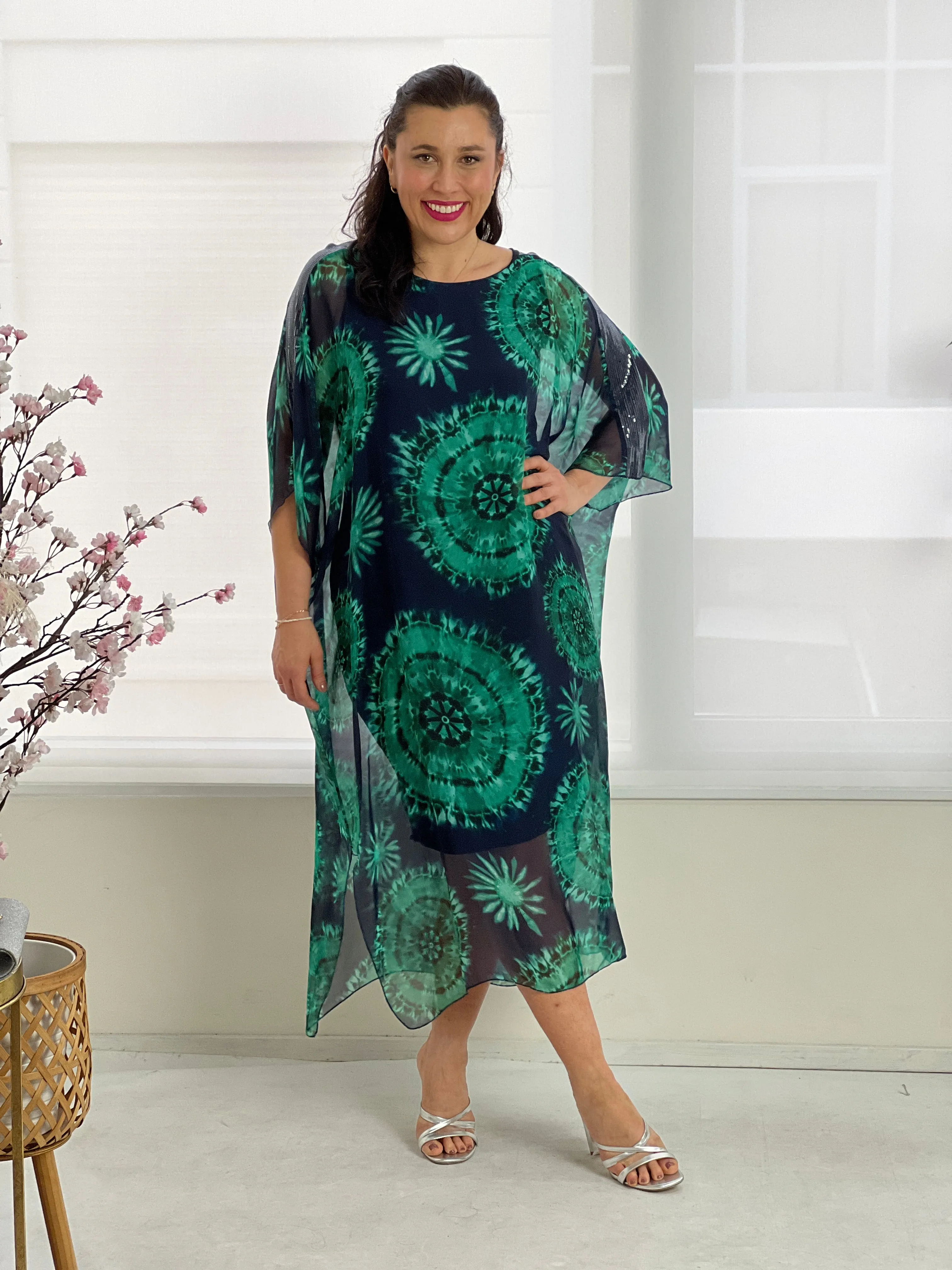 Diana Sequin Silk Dress