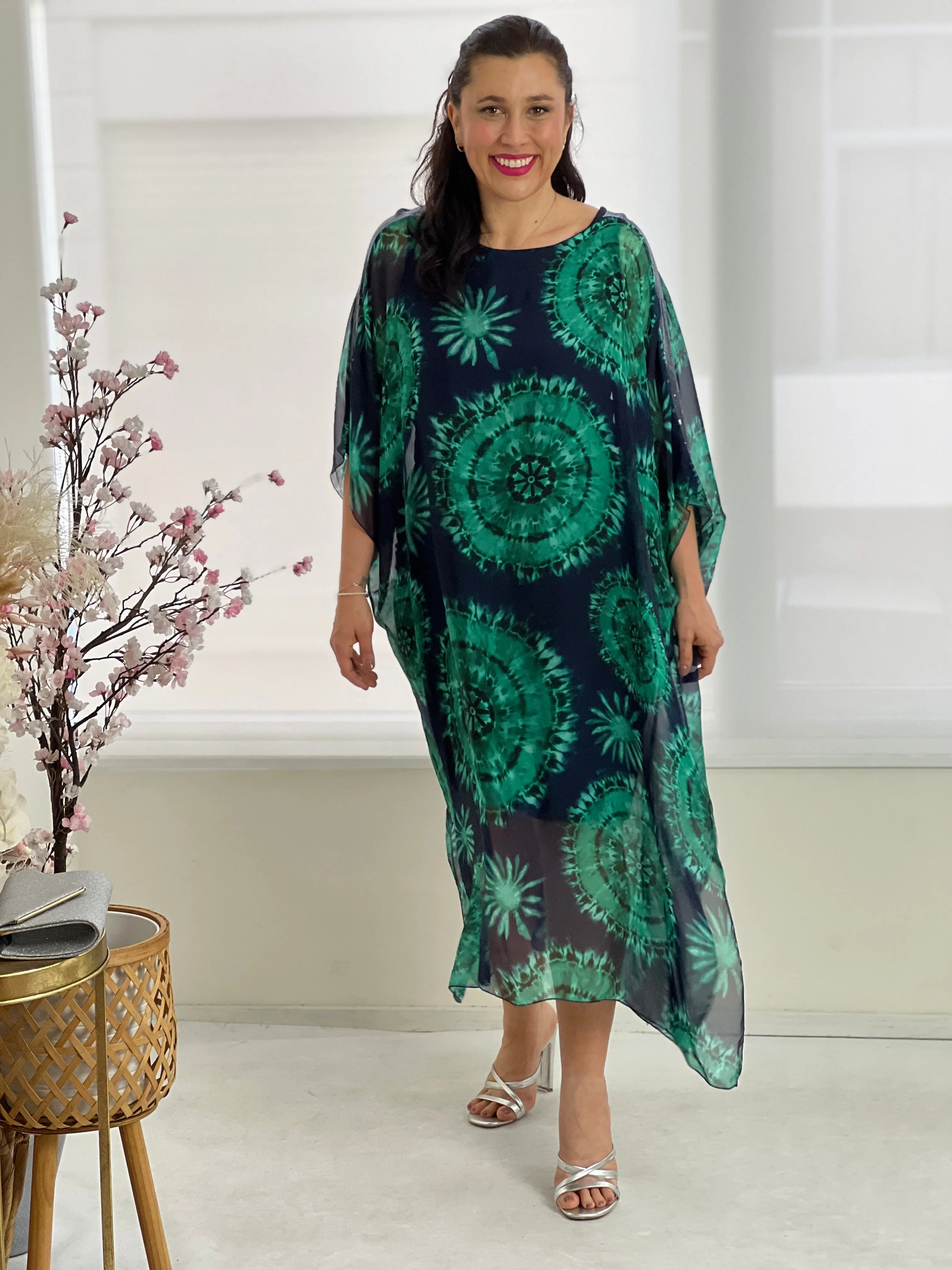 Diana Sequin Silk Dress
