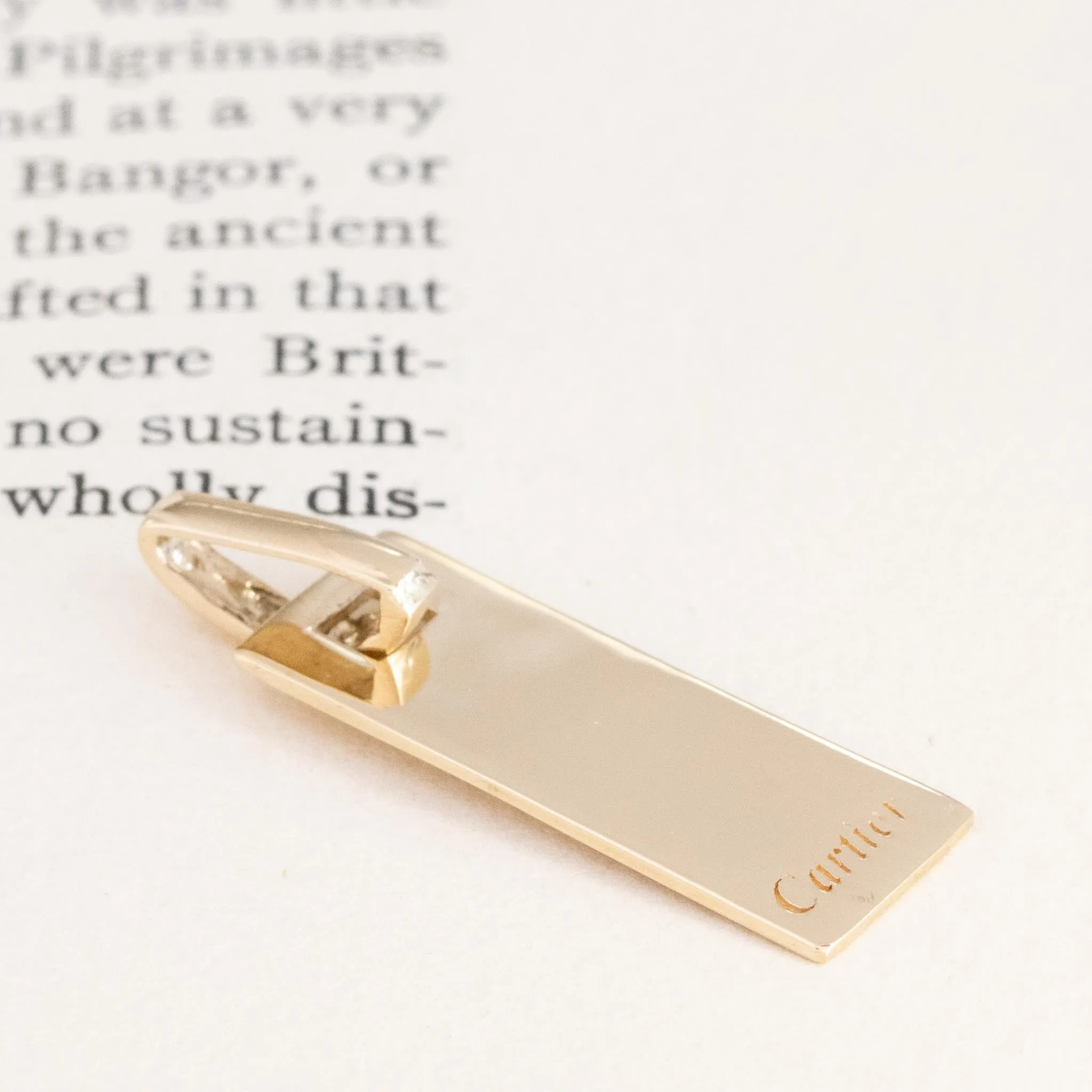 Dog Tag Pendant by Cartier