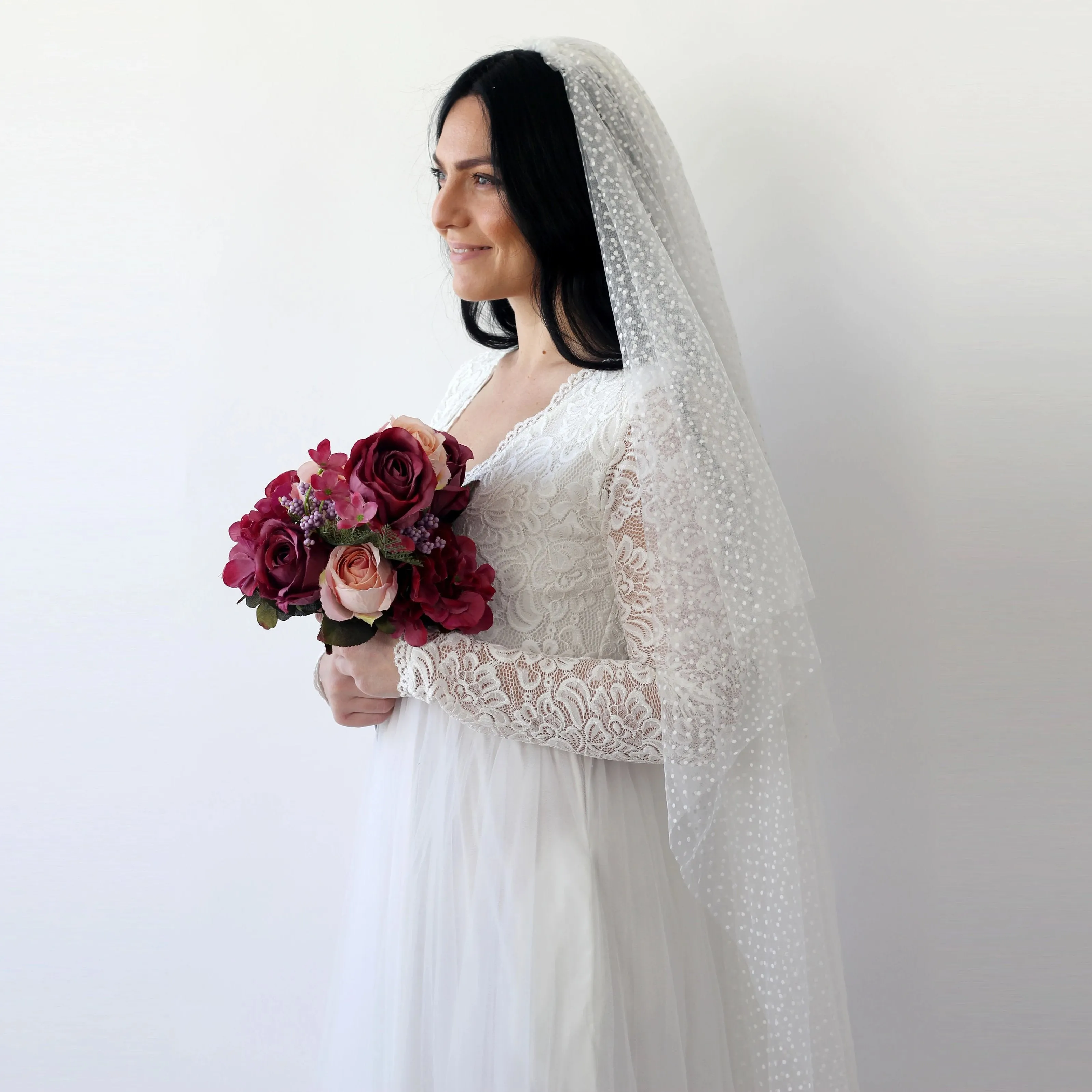 Dots Tulle Veil #4019
