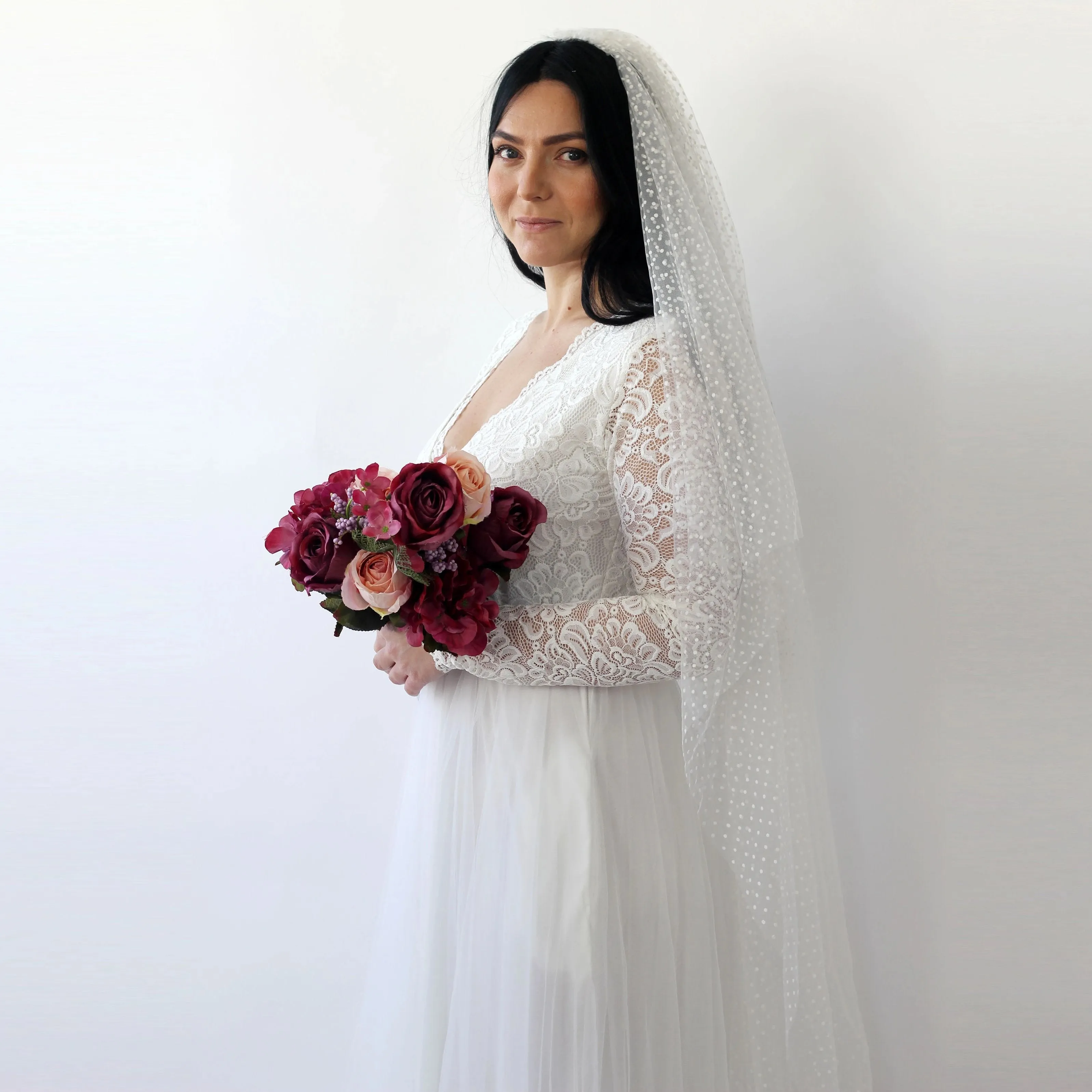 Dots Tulle Veil #4019