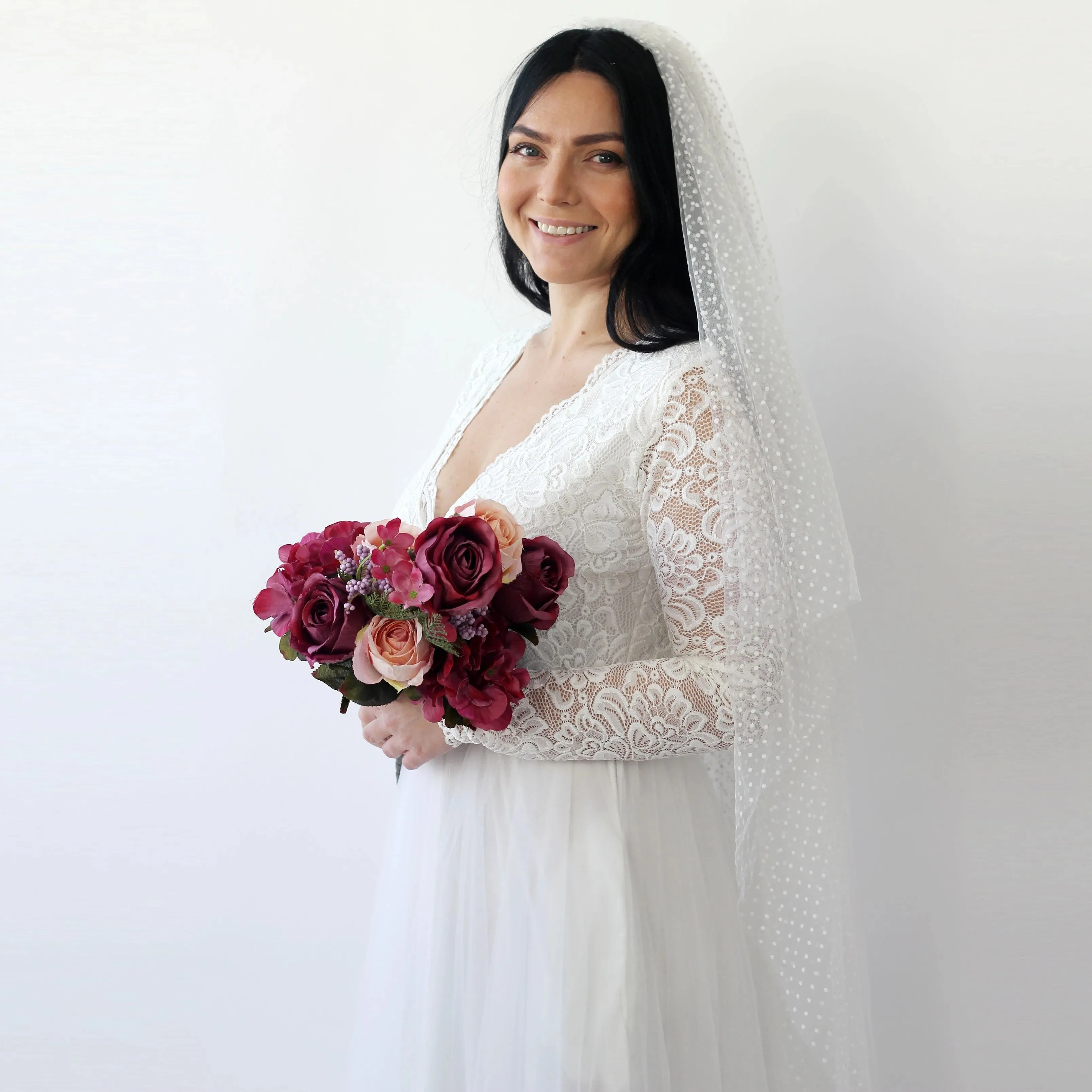 Dots Tulle Veil #4019