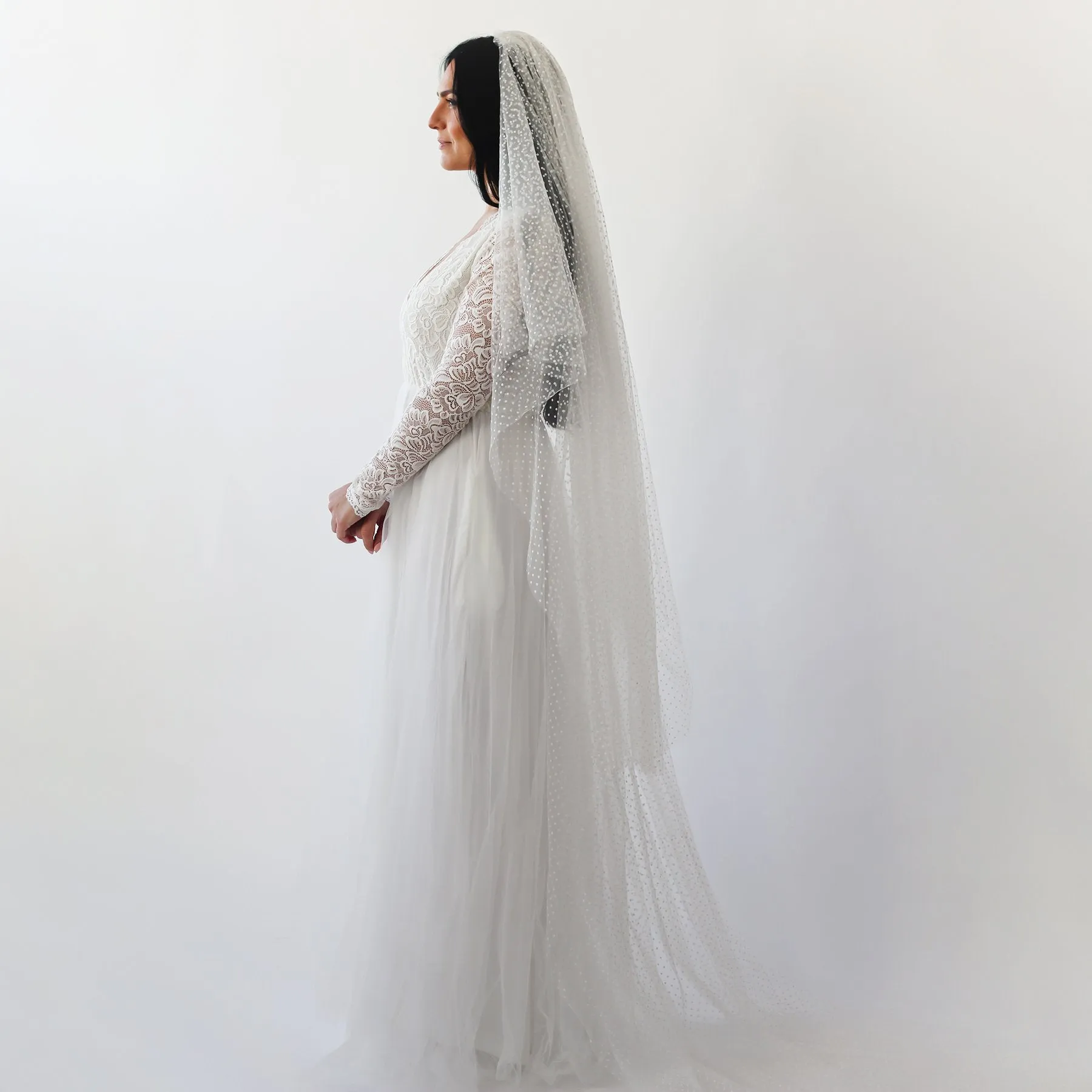 Dots Tulle Veil #4019