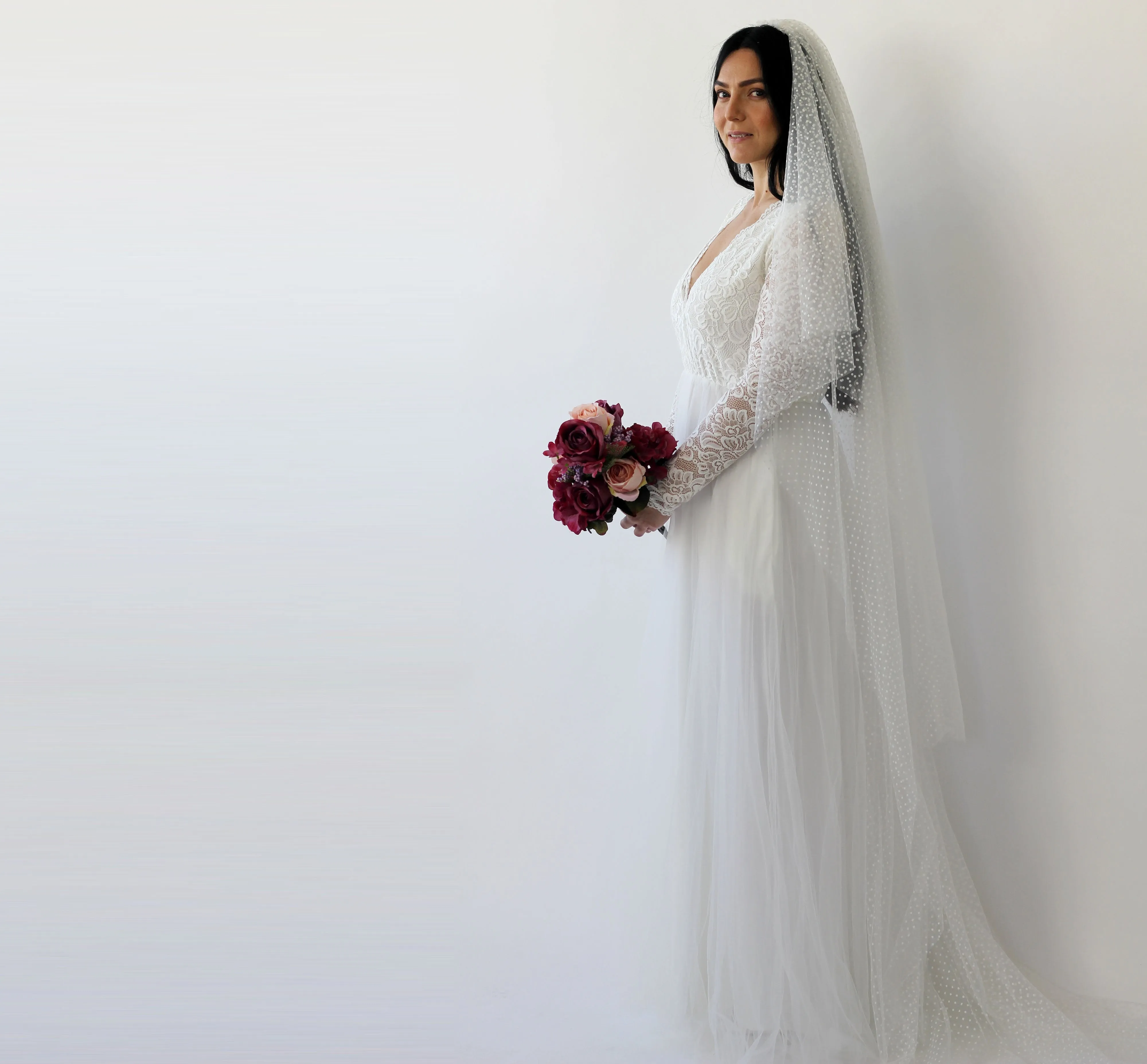 Dots Tulle Veil #4019