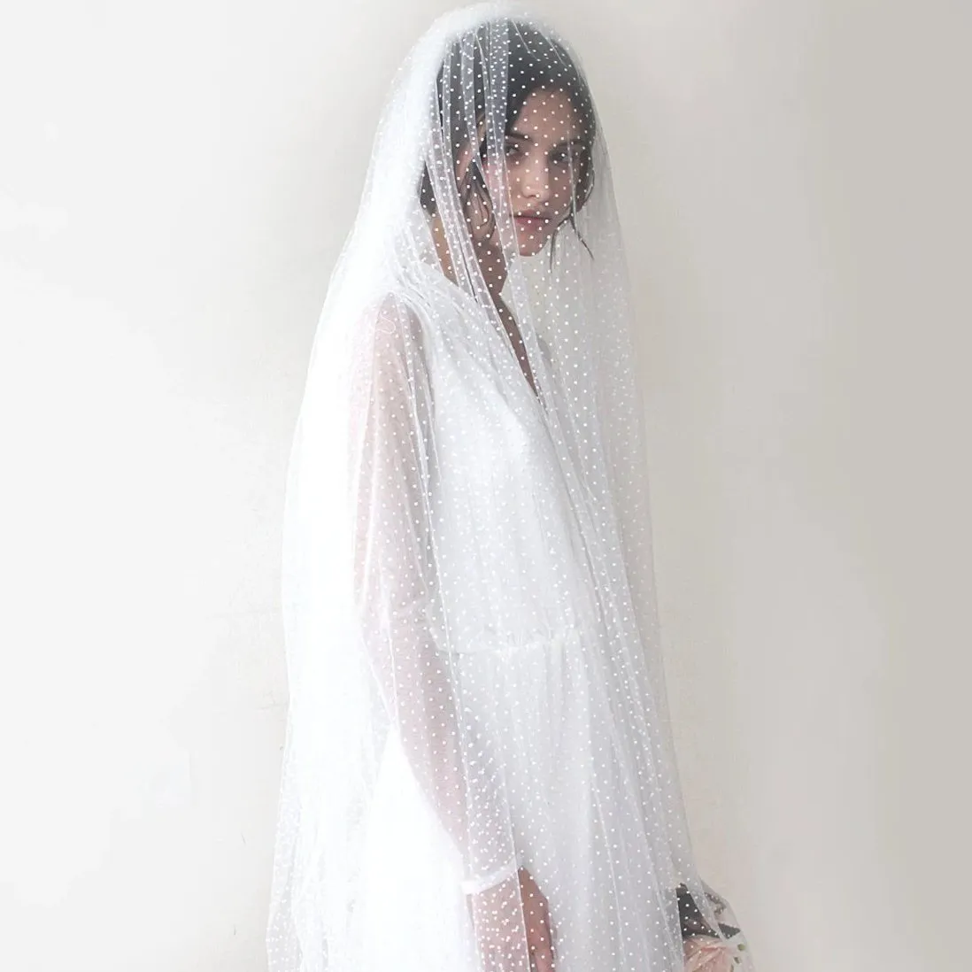 Dots Tulle Veil #4019