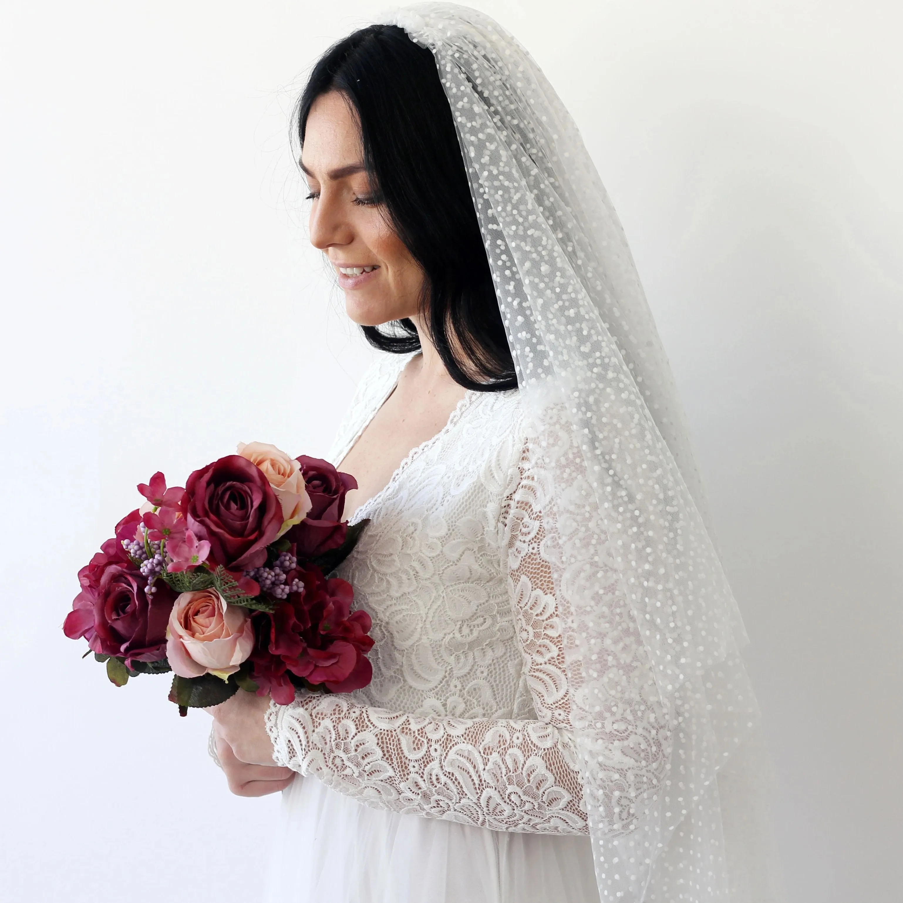 Dots Tulle Veil #4019