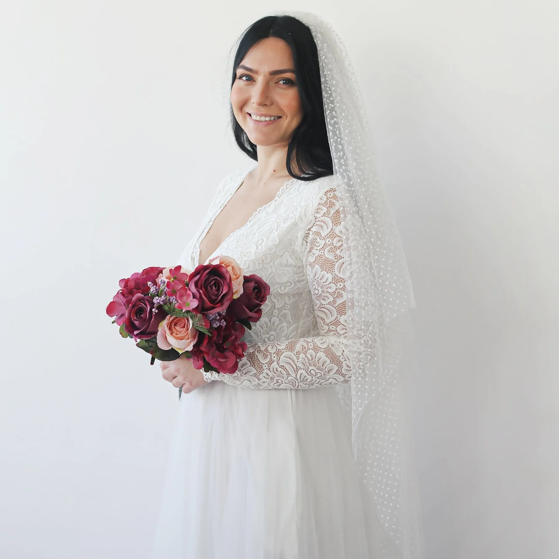 Dots Tulle Veil #4019