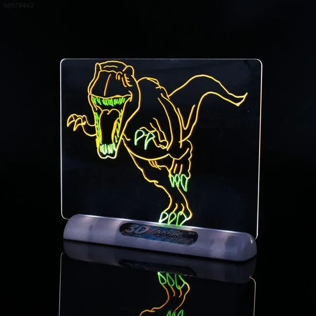 Drawing Board 3D Glasses Led Lamp Holder