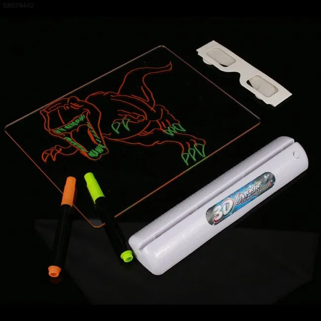 Drawing Board 3D Glasses Led Lamp Holder