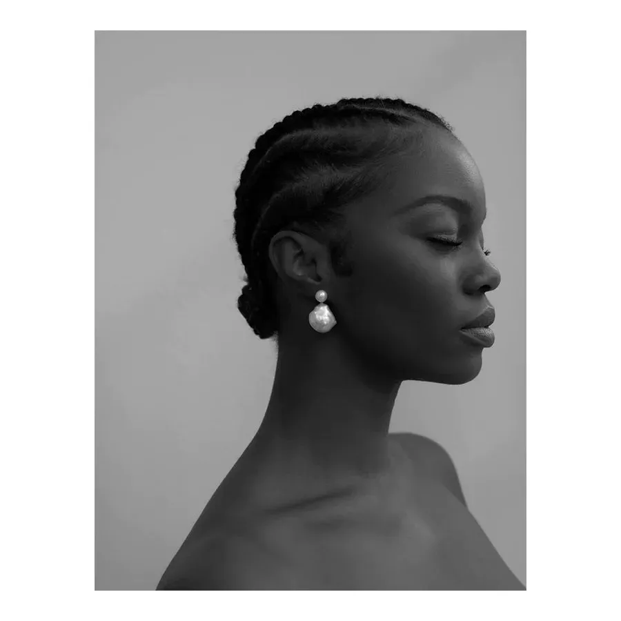 Duality Pearl Drop Earrings