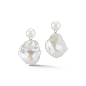 Duality Pearl Drop Earrings