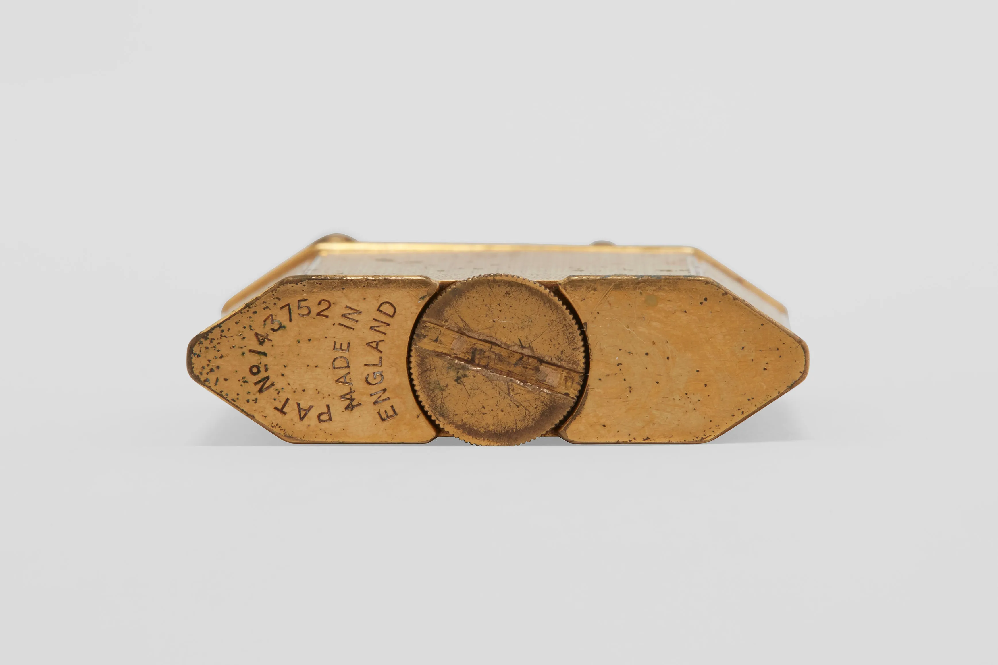 Dunhill Gold Plated 'Bevel' Lighter