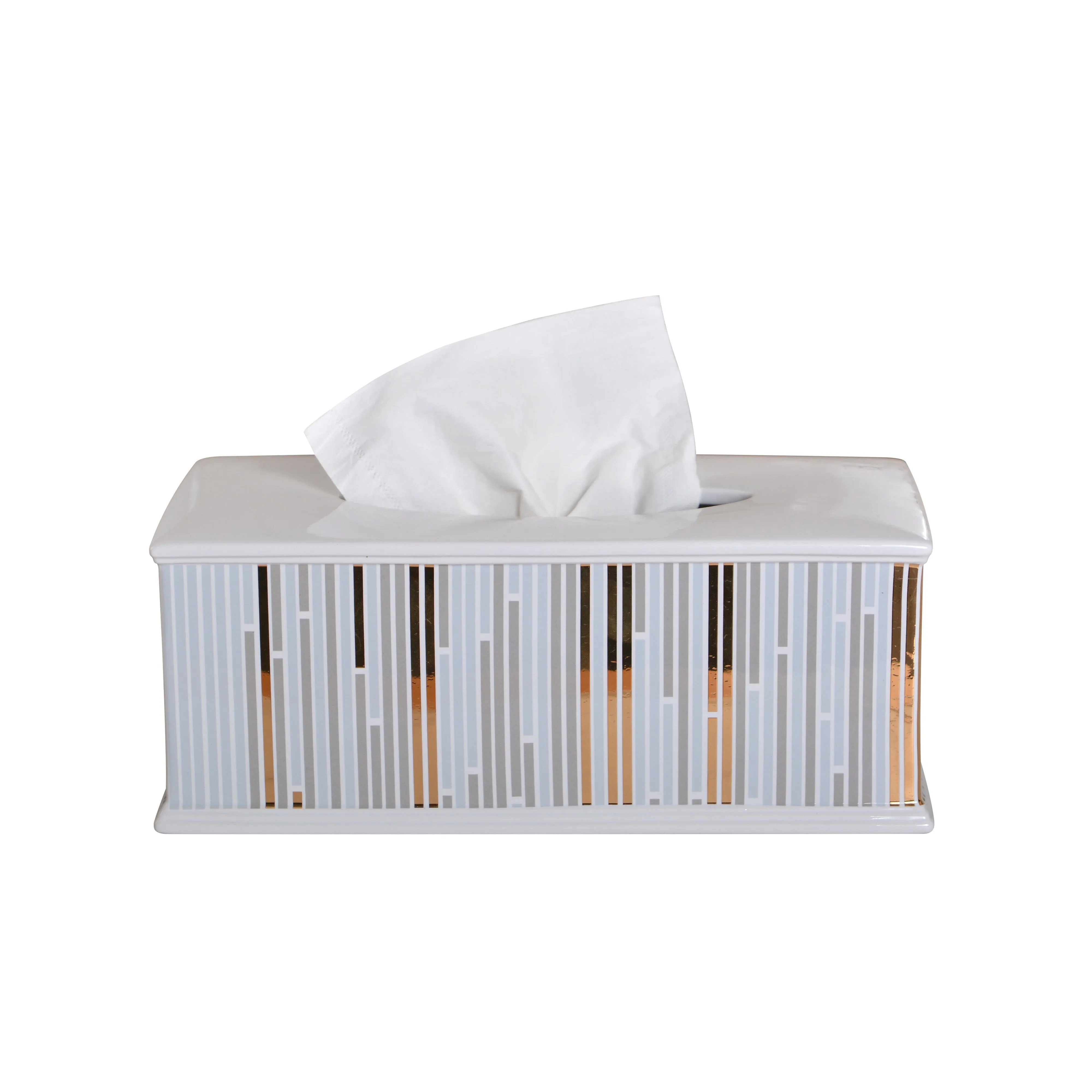Dwell Marco Tissue Cover - White/Gold