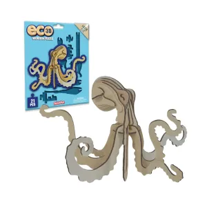Eco 3-D Wooden Octopus Puzzle