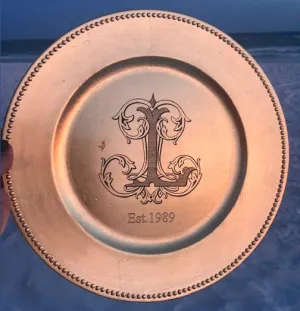 Engraved Charger Plates Set