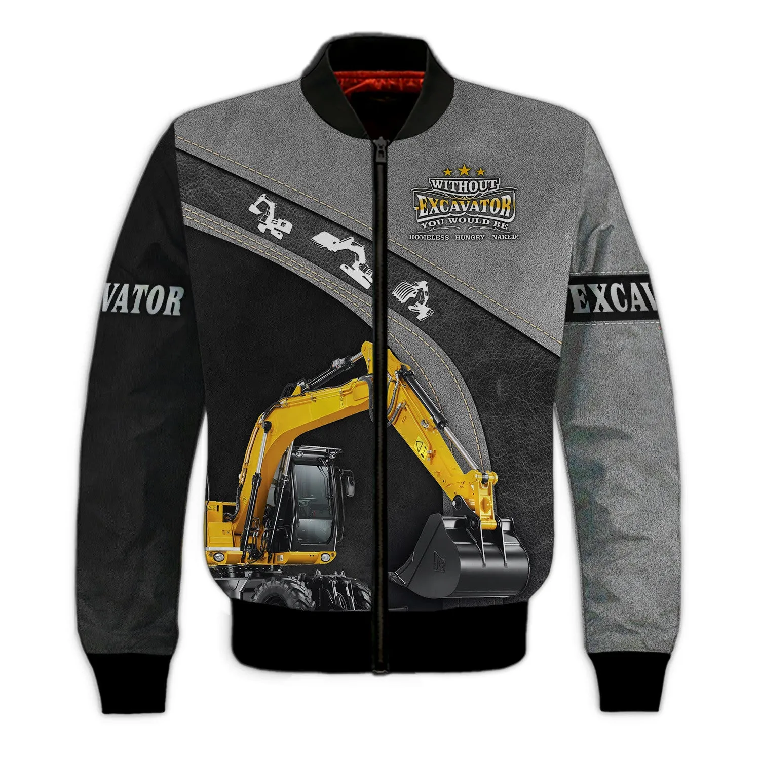 Excavator Old Man 3D All Over Printed Shirts